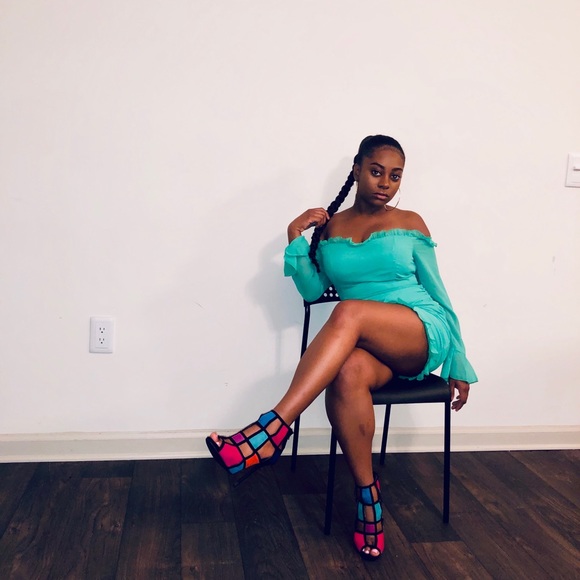 Fun Sexy Green Going Out Mini Dress - Picture 1 of 6